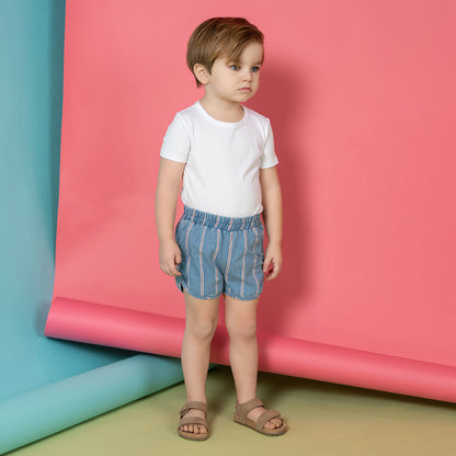 RED STRIPE TRACKSHORTS