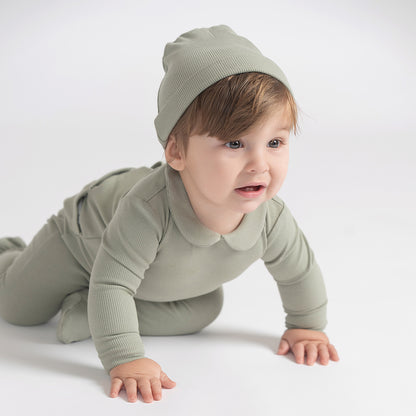 RIBBED FOLD OVER HAT