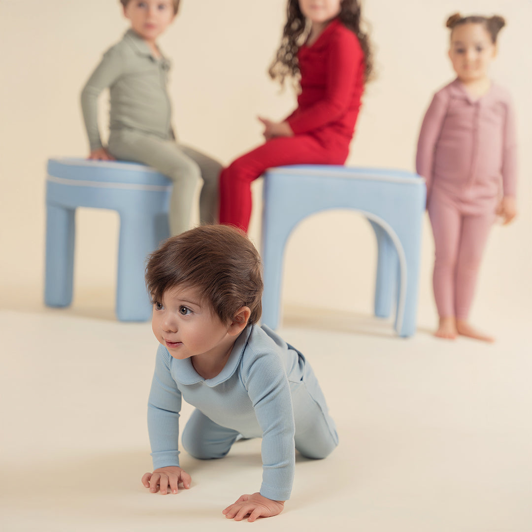 RIBBED COLLAR FOOTIE