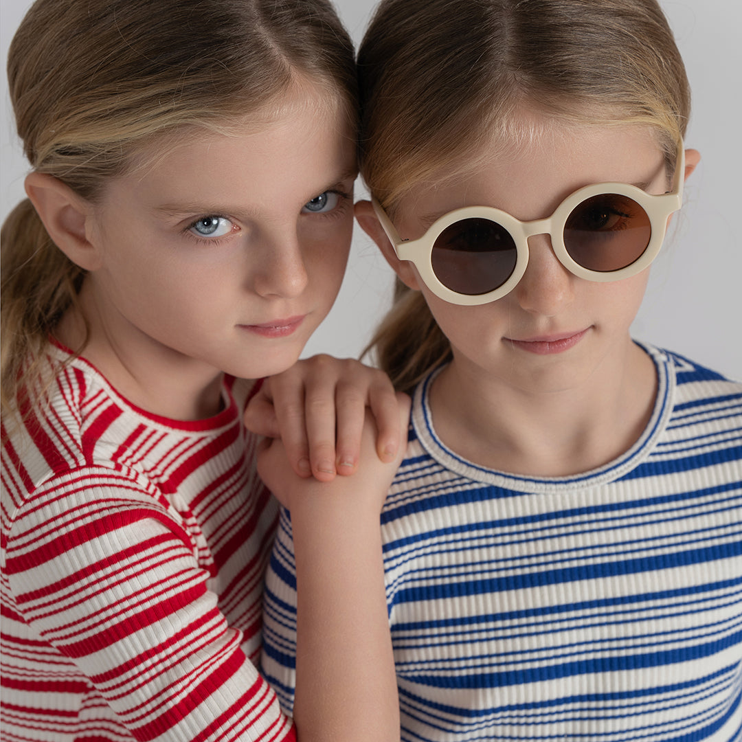 3/4 SLEEVES STRIPED RIBBED TSHIRT