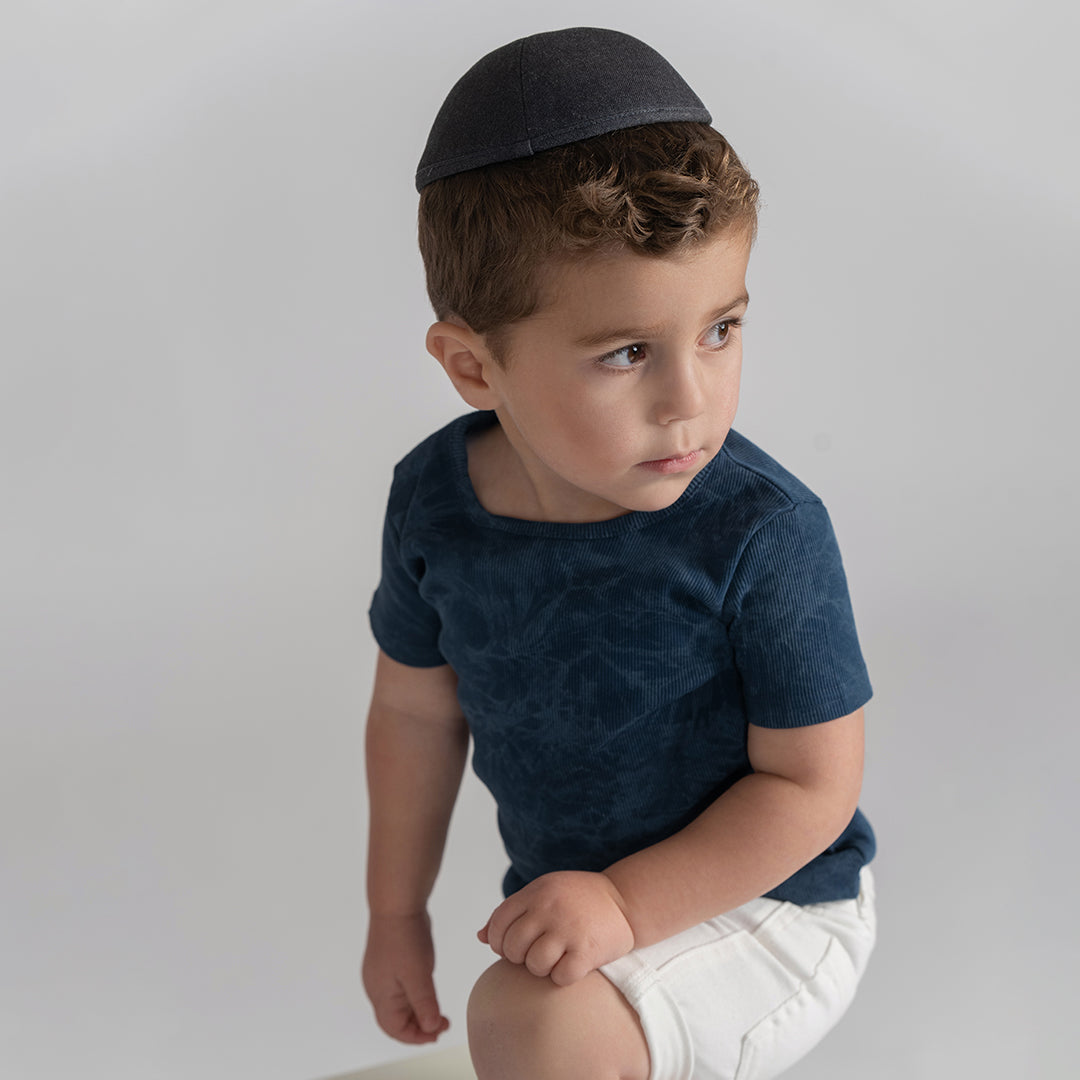 SHORT SLEEVES RIBBED WASH TSHIRT