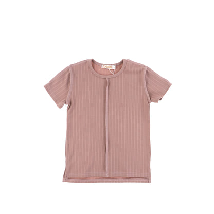 SHORT SLEEVES MULTI RIBBED TEE