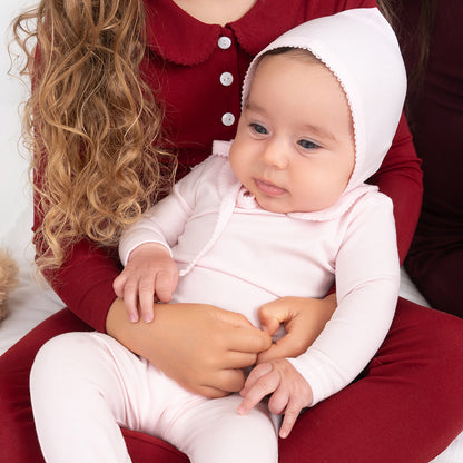 SCALLOP TRIM PAJAMAS