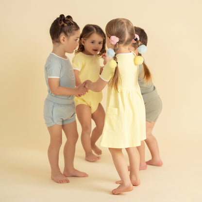 SHORT SLEEVES SMILEY DRESS