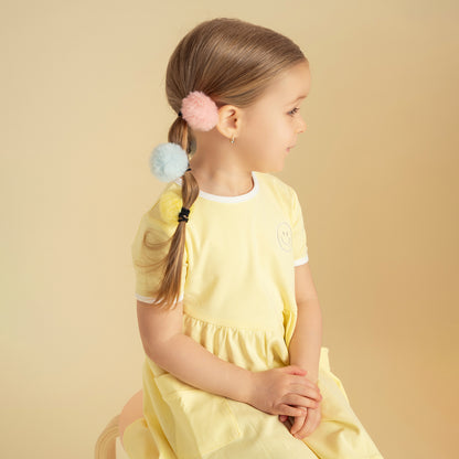 SHORT SLEEVES SMILEY DRESS