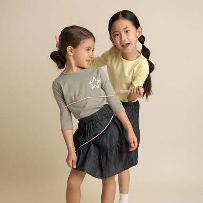 3/4 SLEEVES STAR TSHIRT