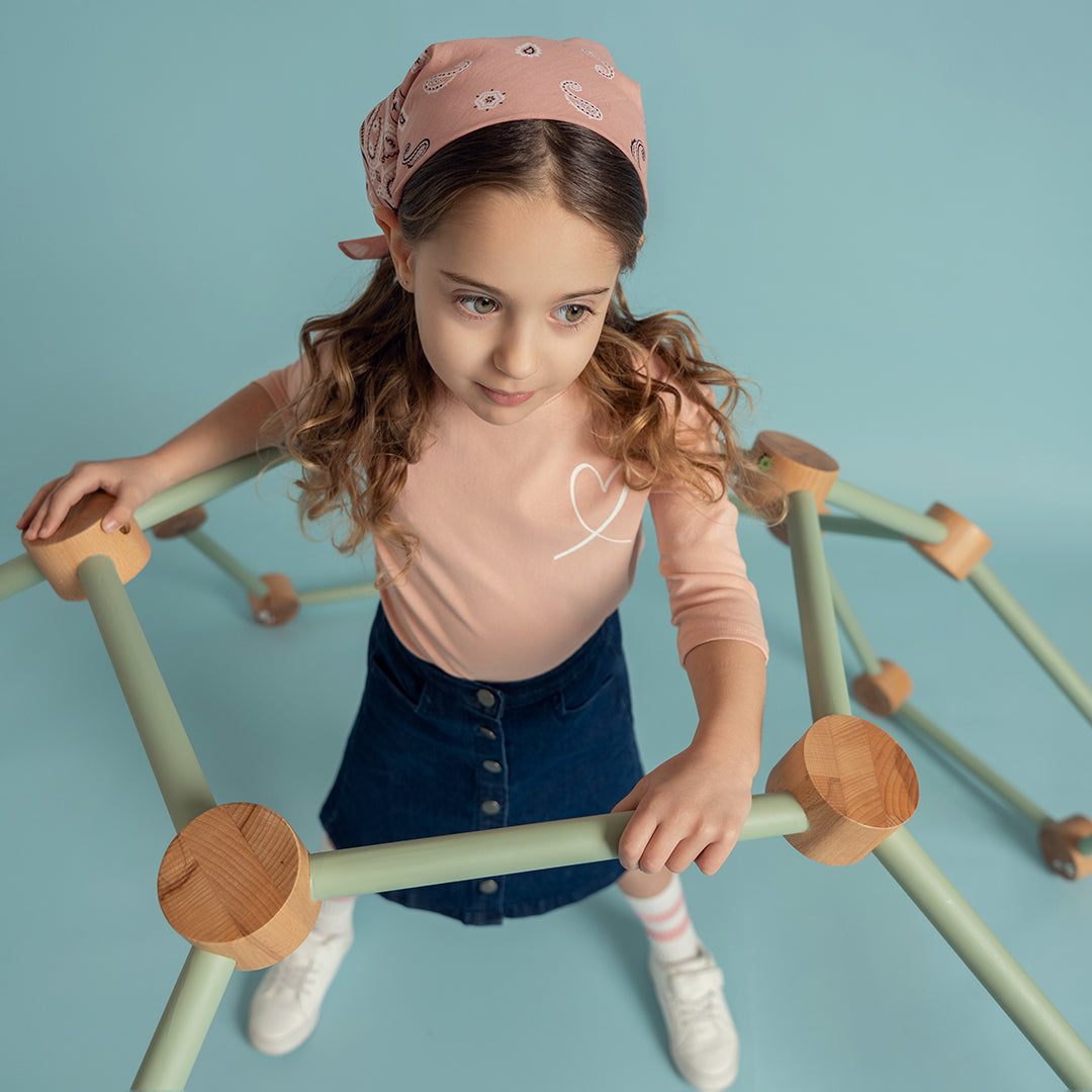 3/4 SLEEVES HEART TSHIRT