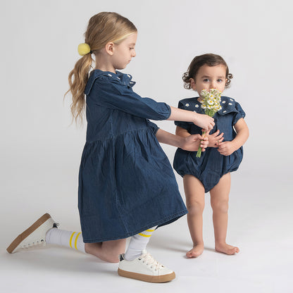 3/4 SLEEVES SUNFLOWER DRESS