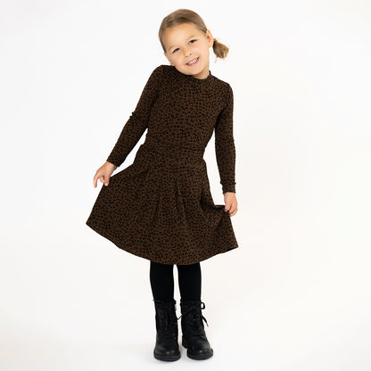 VELOUR LEOPARD SKIRT
