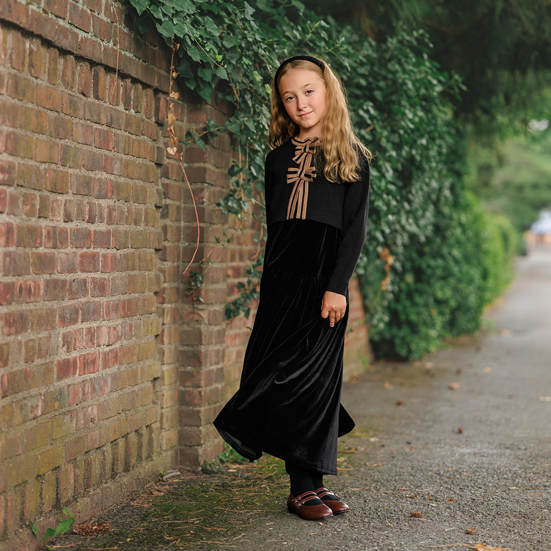 VELOUR SEAM MAXI