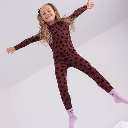 VELOUR SPLATTER PAJAMAS