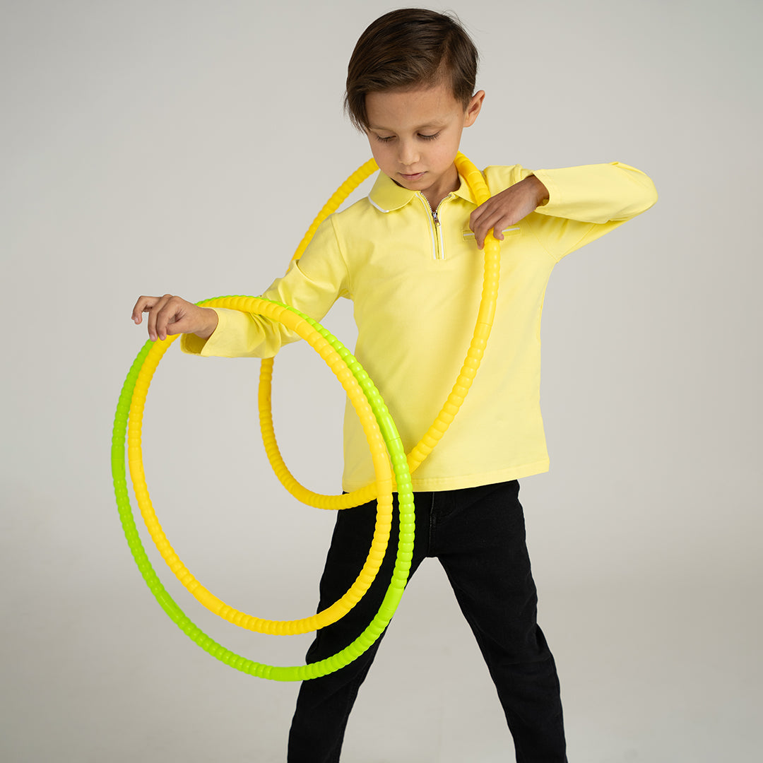 LONG SLEEVES ZIPPER TRIM POLO