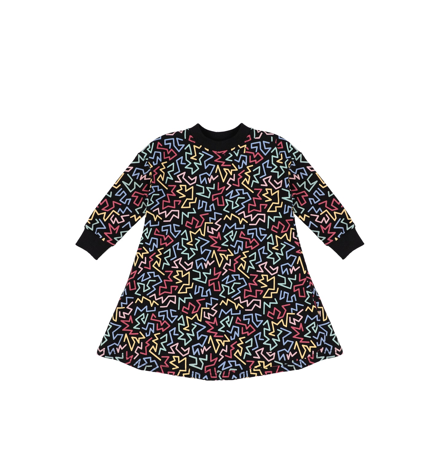 ABSTRACT PRINT DRESS
