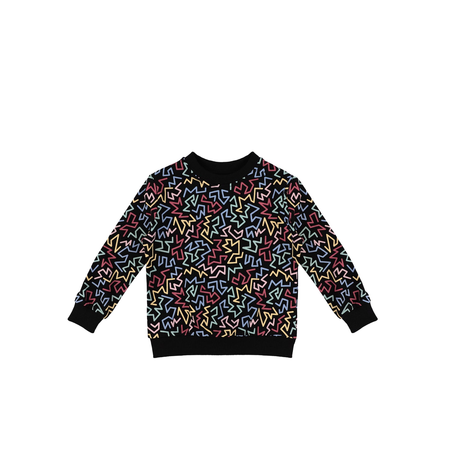 ABSTRACT PRINT SWEATSHIRT