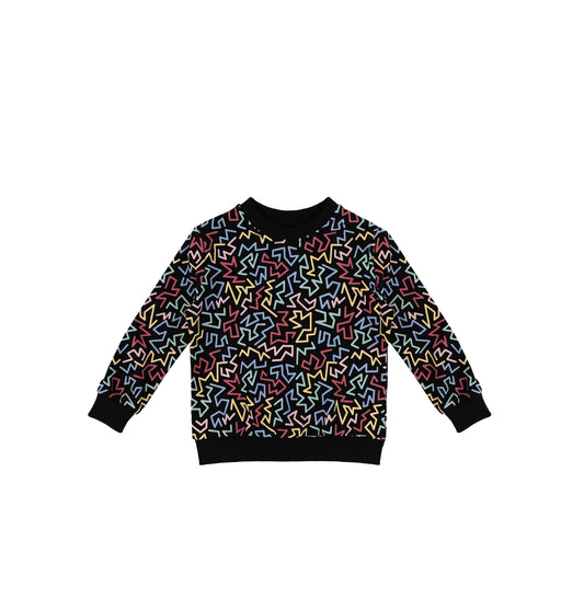 ABSTRACT PRINT SWEATSHIRT