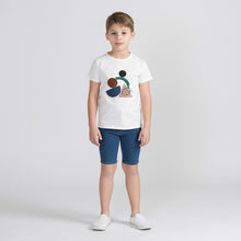 Load image into Gallery viewer, SHORT SLEEVES ABSTRACT PRINT TEE