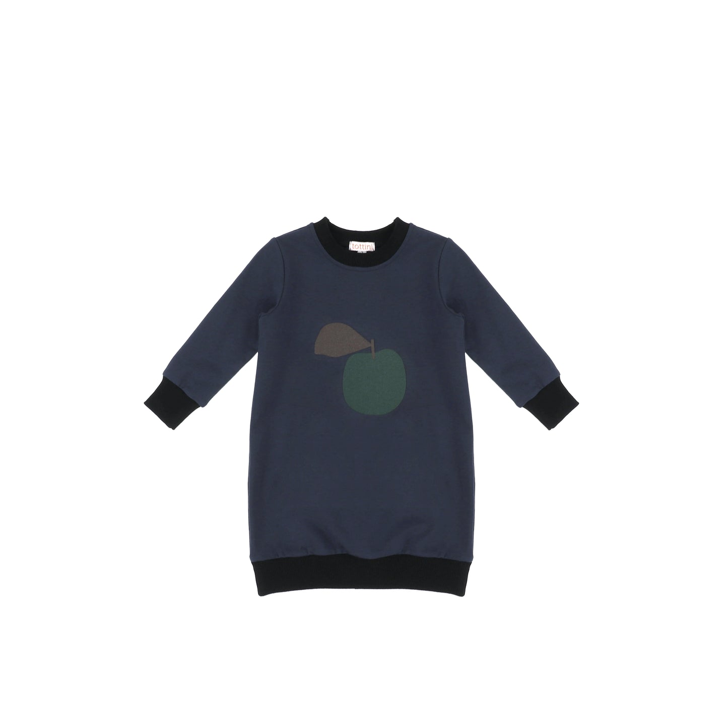 APPLE SWEATSHIRT DRESS