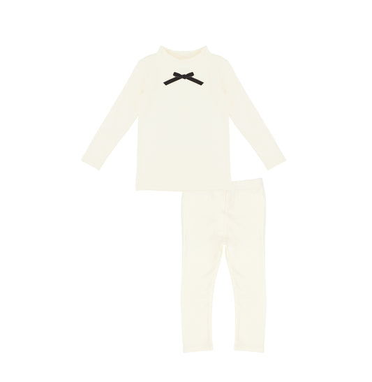 BOW MOCK NECK SET
