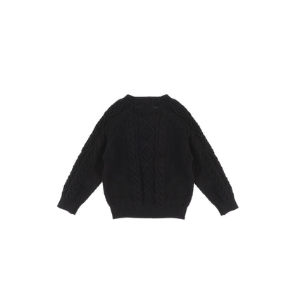 BRAIDED CREWNECK SWEATER