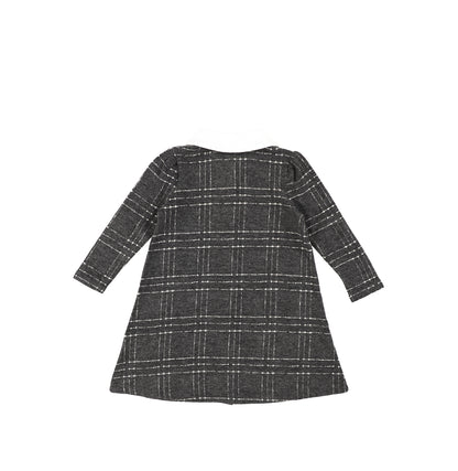 BRUSHED PLAID DRESS
