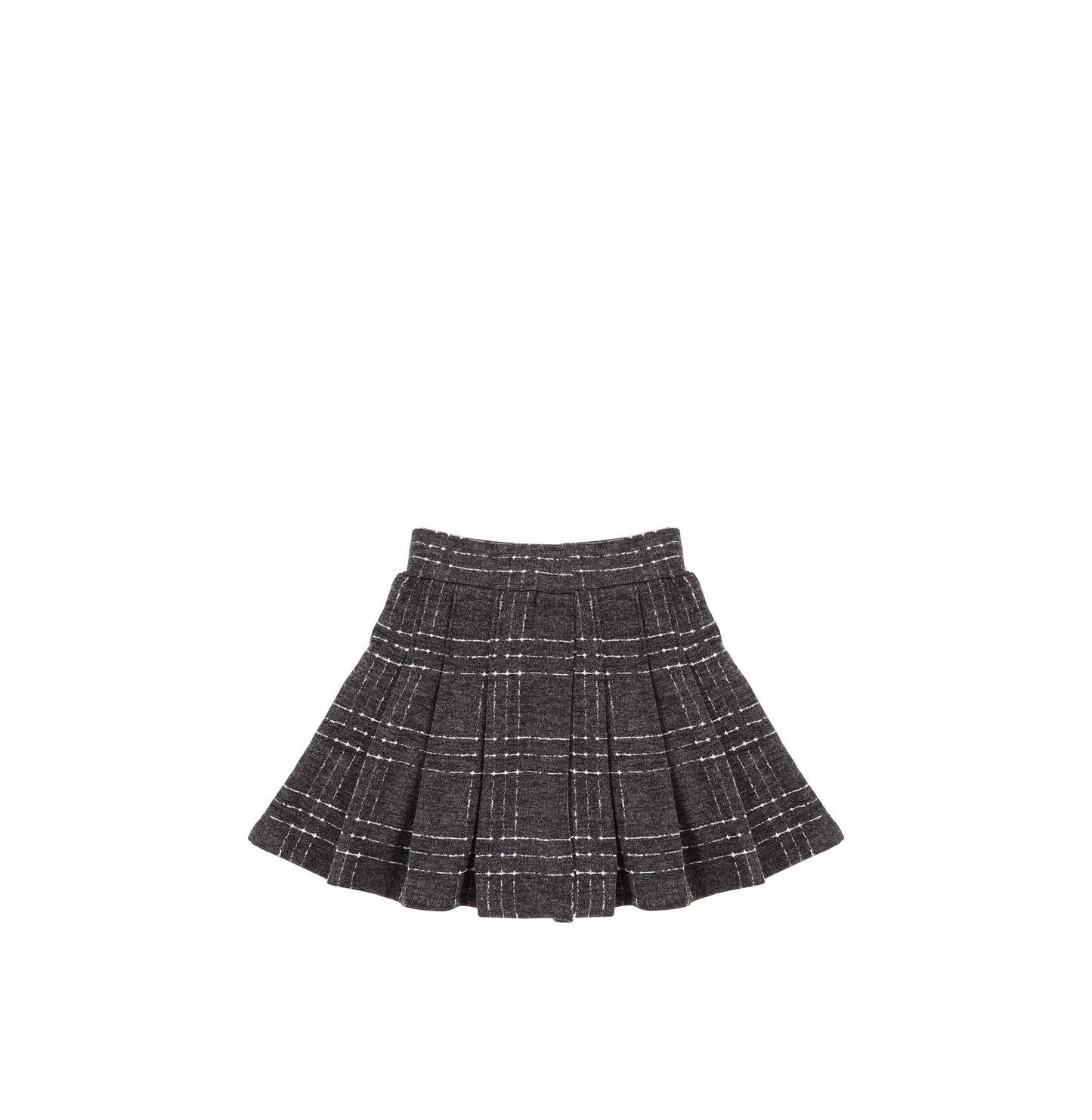 BRUSHED PLAID SKIRT