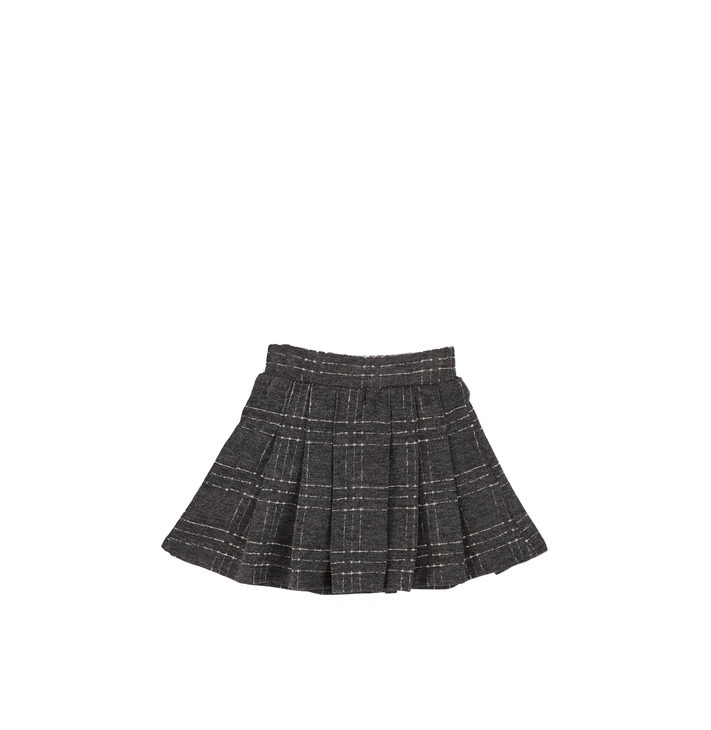 BRUSHED PLAID SKIRT