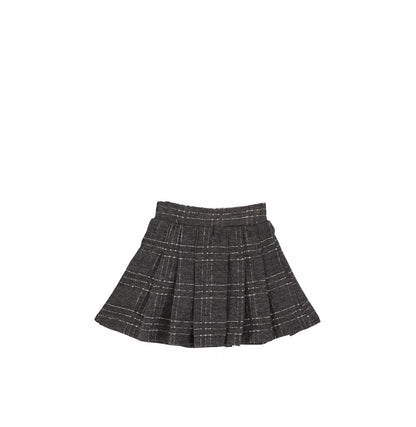 BRUSHED PLAID SKIRT