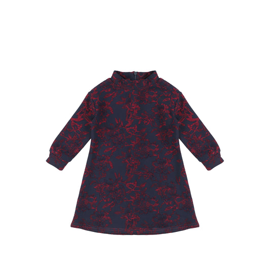 BURNOUT FLORAL DRESS