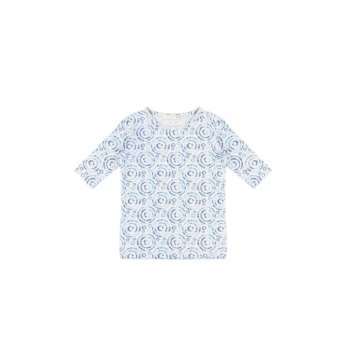 3/4 SLEEVES BURST PRINTED TSHIRT