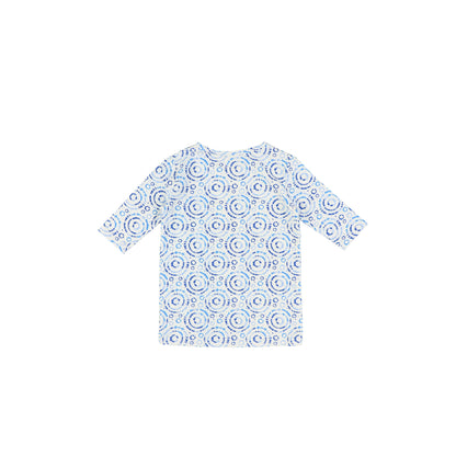 3/4 SLEEVES BURST PRINTED TSHIRT