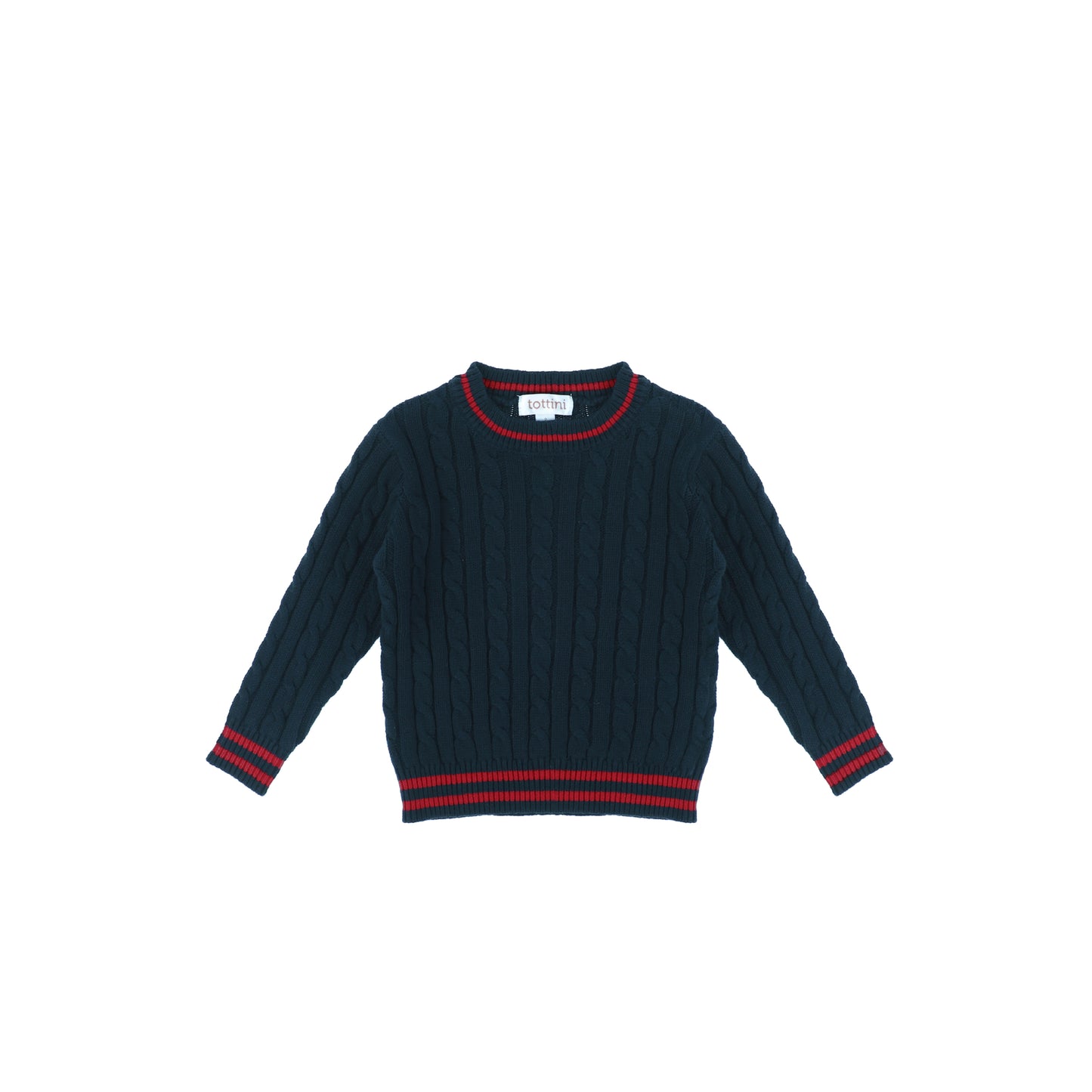 CABLE KNIT CREWNECK SWEATER