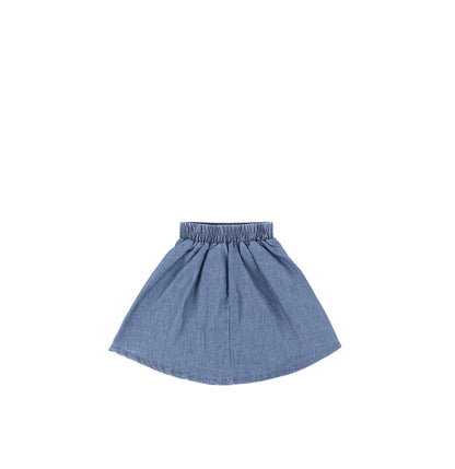 CHAMBRAY CIRCLE SKIRT