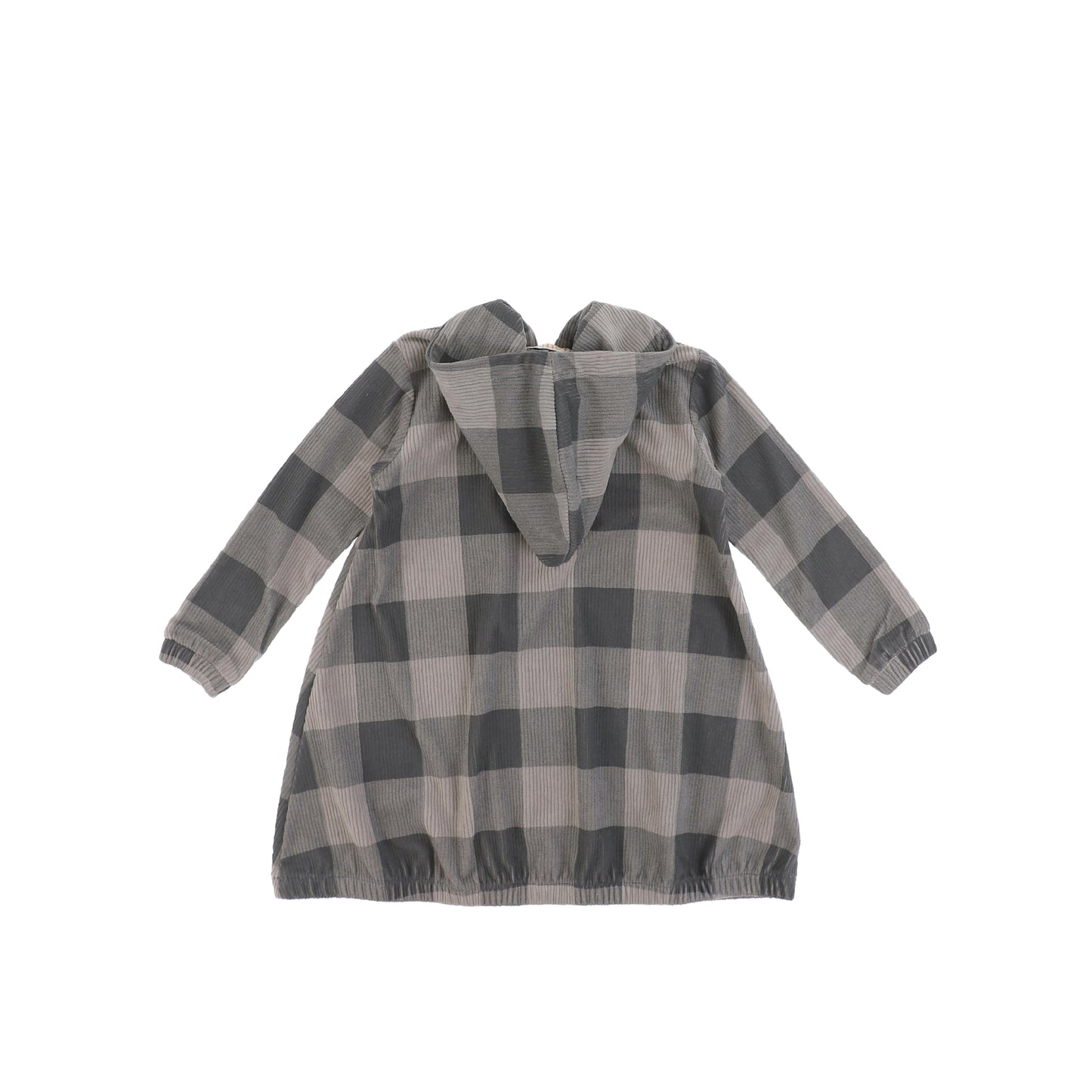 CHECKED CORDUROY DRESS