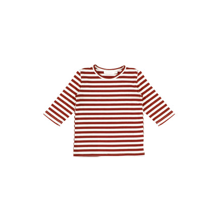 3/4 SLEEVES CLASSIC STRIPED TSHIRT