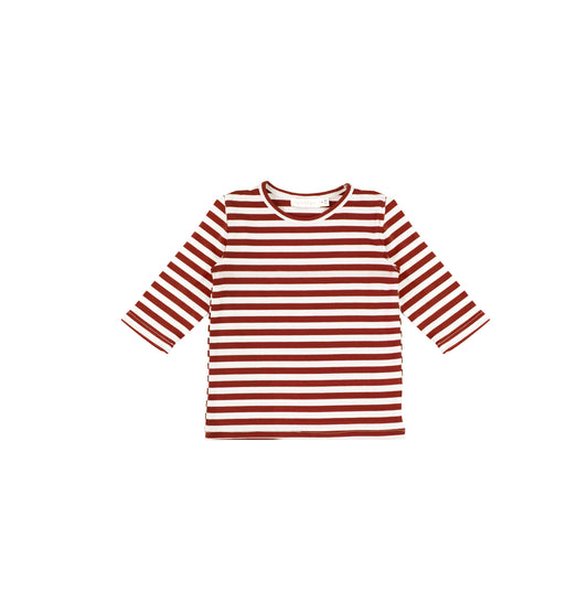 3/4 SLEEVES CLASSIC STRIPED TSHIRT