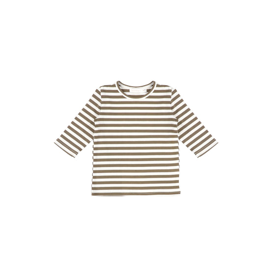 3/4 SLEEVES CLASSIC STRIPED TSHIRT