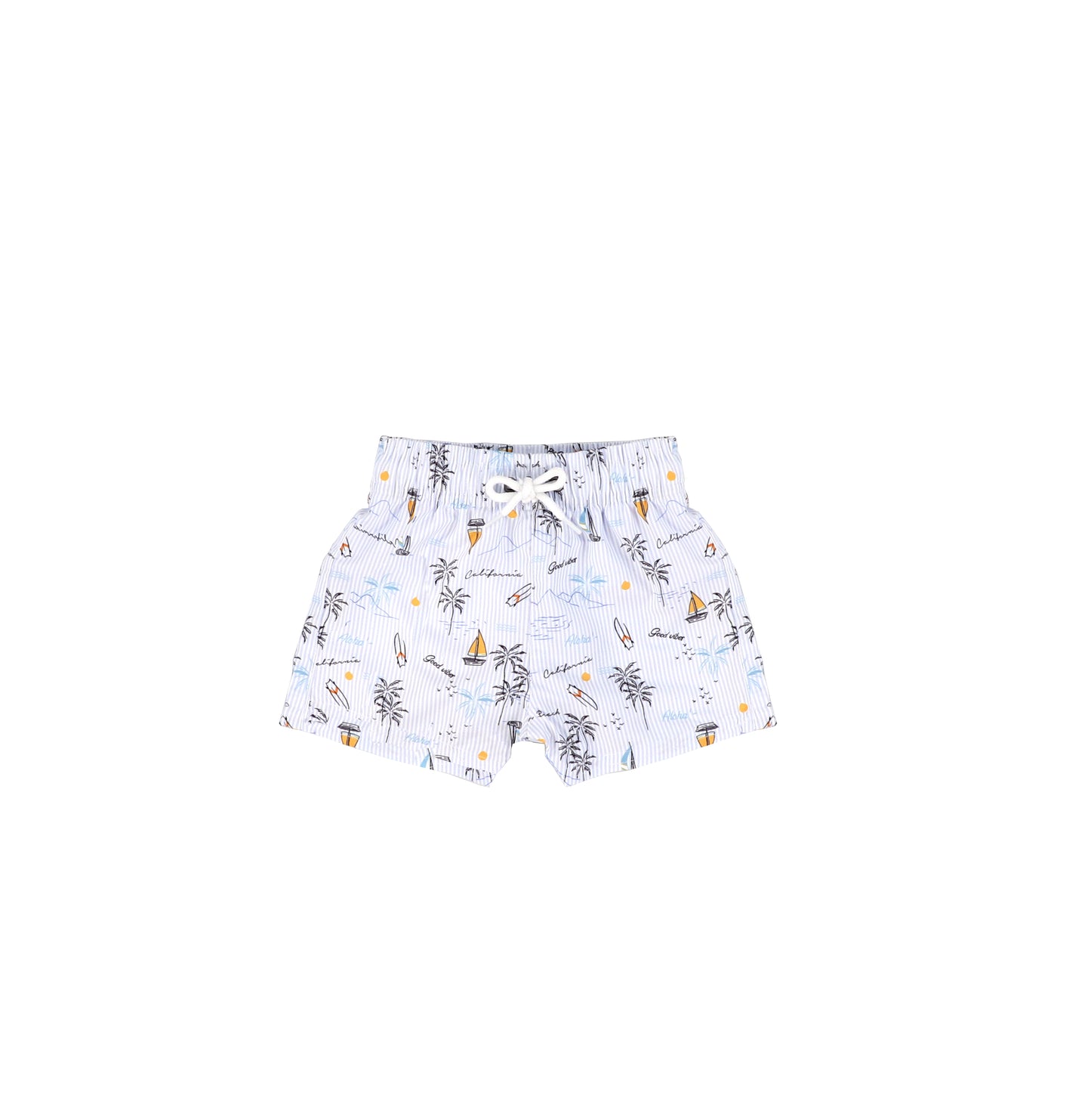 COASTAL STRIPED SWIM SHORTS