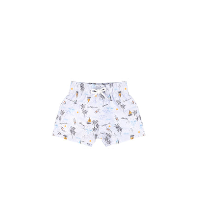 COASTAL STRIPED SWIM SHORTS