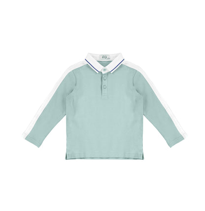 LONG SLEEVES COLLAR TRIM POLO
