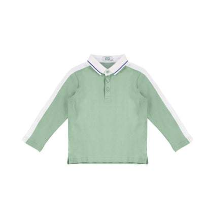 LONG SLEEVES COLLAR TRIM POLO