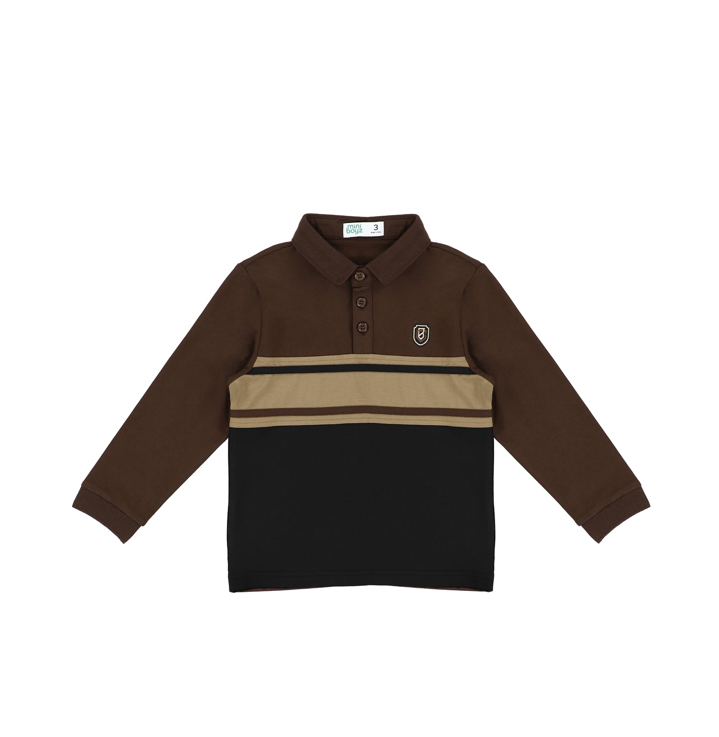 COLOR BLOCK STRIPE POLO