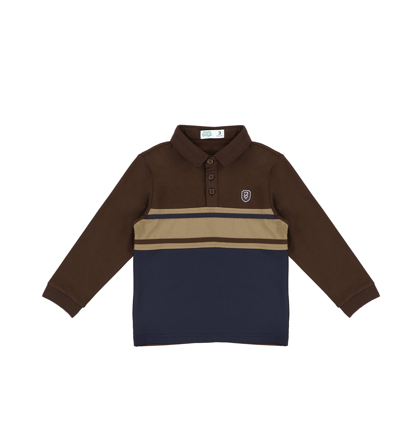 COLOR BLOCK STRIPE POLO