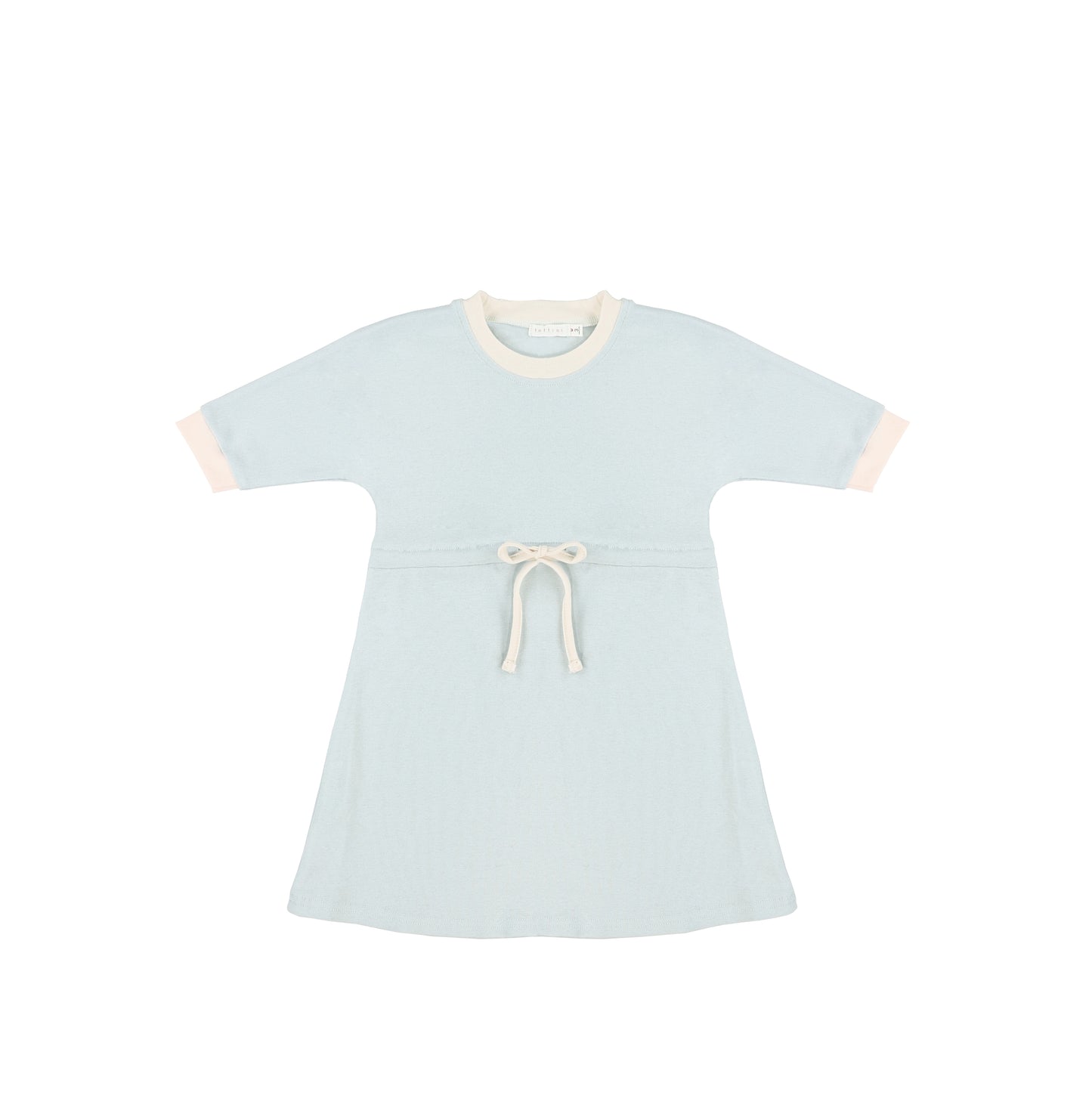 3/4 SLEEVES CONTRAST TRIM DRESS