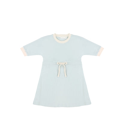 3/4 SLEEVES CONTRAST TRIM DRESS