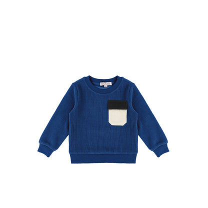 CORDUROY RIBBED SWEATSHIRT