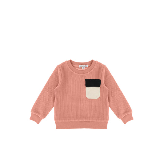 CORDUROY RIBBED SWEATSHIRT