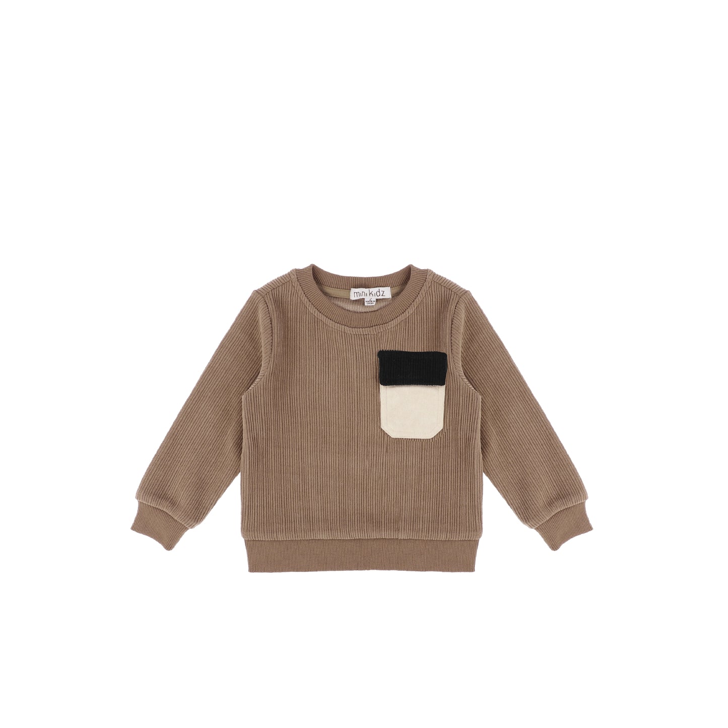 CORDUROY RIBBED SWEATSHIRT