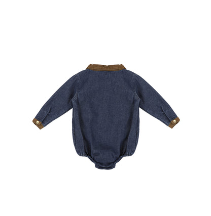 CORDUROY COLLAR ROMPER