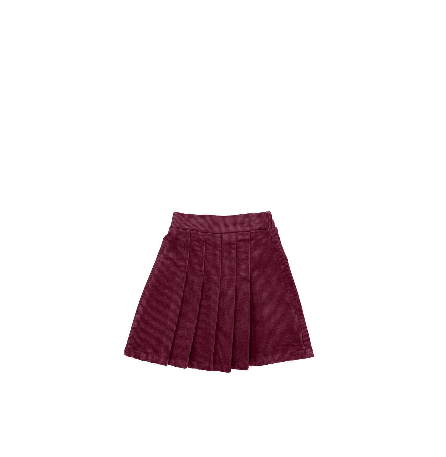 CORDUROY PLEATED SKIRT