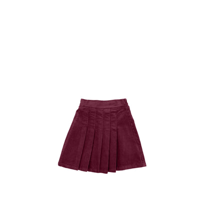 CORDUROY PLEATED SKIRT